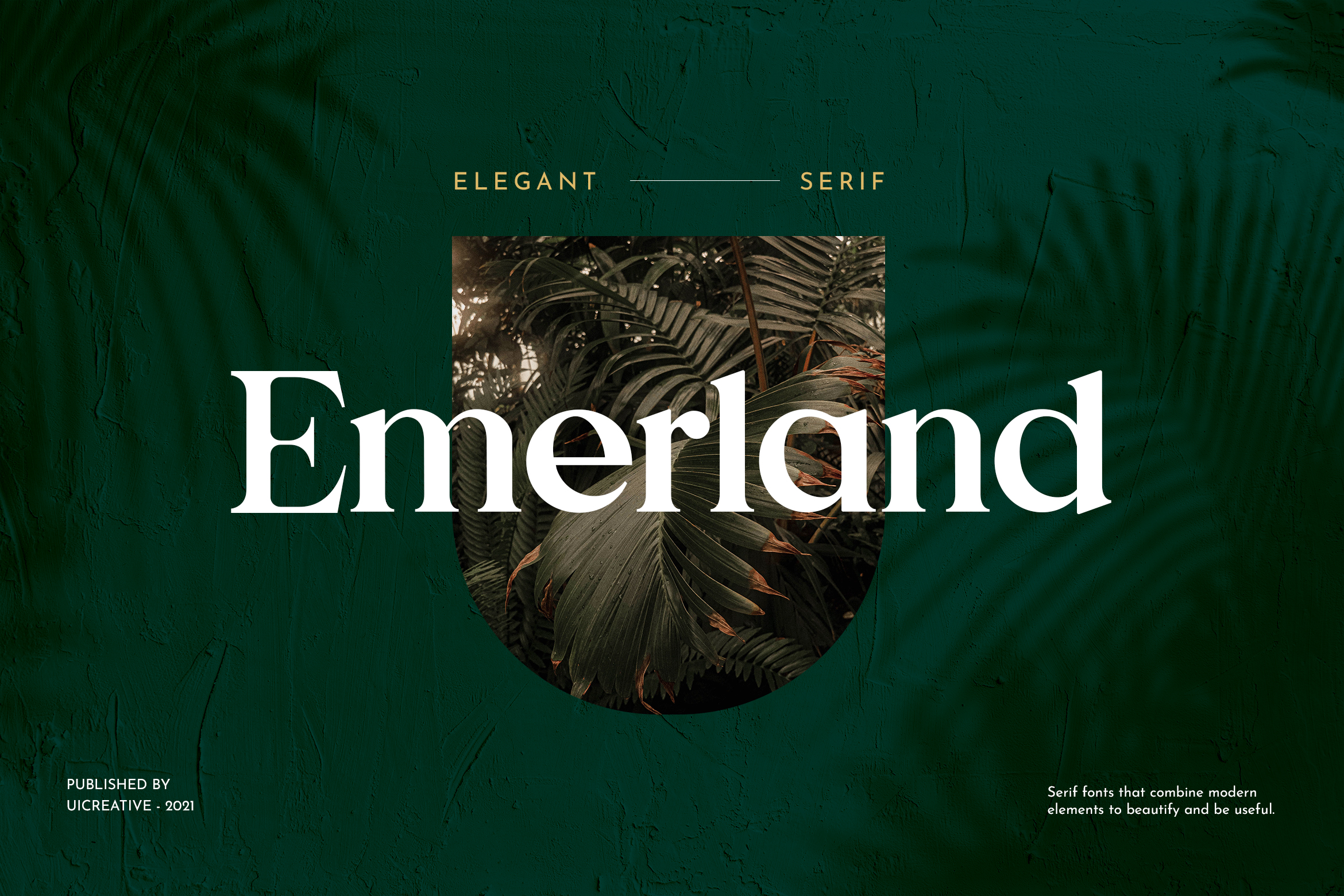Пример шрифта Emerland Serif Italic